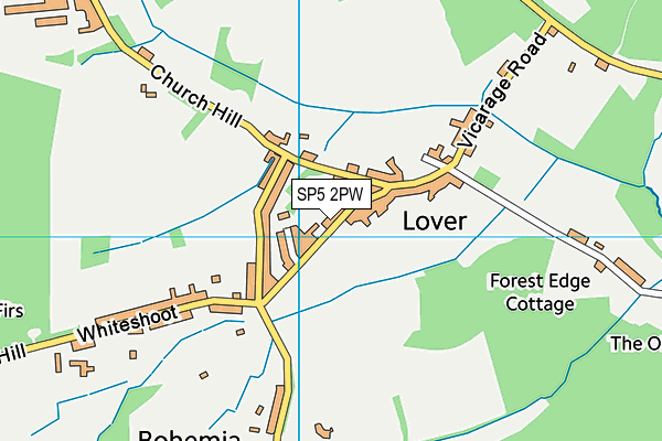 SP5 2PW map - OS VectorMap District (Ordnance Survey)