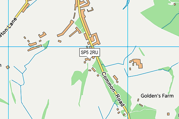 SP5 2RU map - OS VectorMap District (Ordnance Survey)