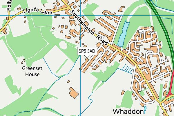 SP5 3AD map - OS VectorMap District (Ordnance Survey)