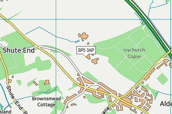 SP5 3AP map - OS VectorMap District (Ordnance Survey)