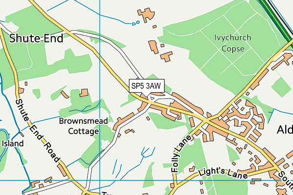 SP5 3AW map - OS VectorMap District (Ordnance Survey)