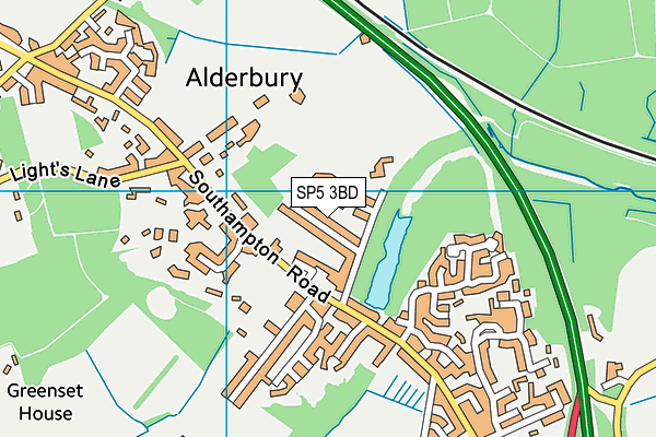 Alderbury and West Grimstead Church of England Primary School map (SP5 3BD) - OS VectorMap District (Ordnance Survey)