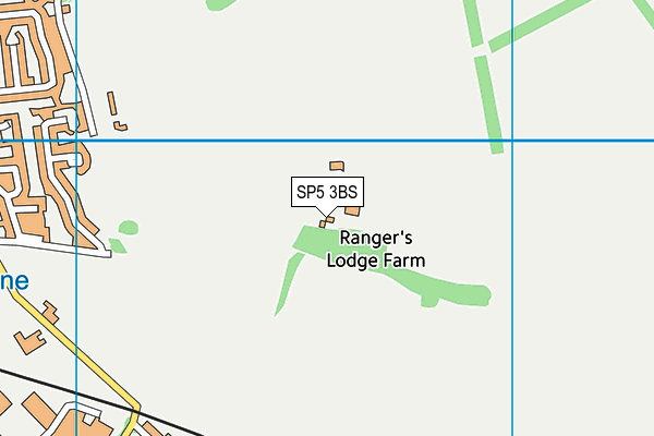 SP5 3BS map - OS VectorMap District (Ordnance Survey)
