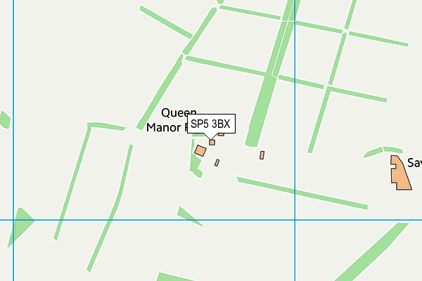SP5 3BX map - OS VectorMap District (Ordnance Survey)