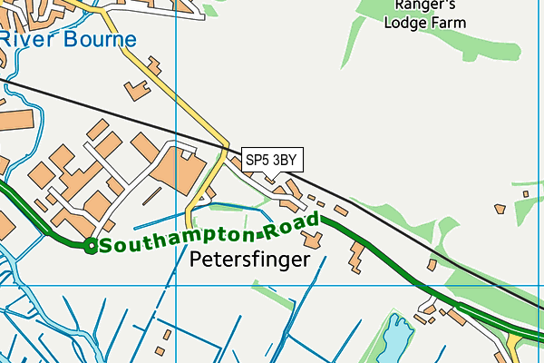 SP5 3BY map - OS VectorMap District (Ordnance Survey)
