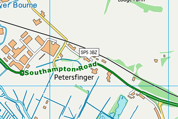 SP5 3BZ map - OS VectorMap District (Ordnance Survey)
