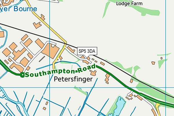 SP5 3DA map - OS VectorMap District (Ordnance Survey)