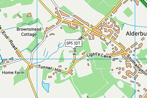SP5 3DT map - OS VectorMap District (Ordnance Survey)