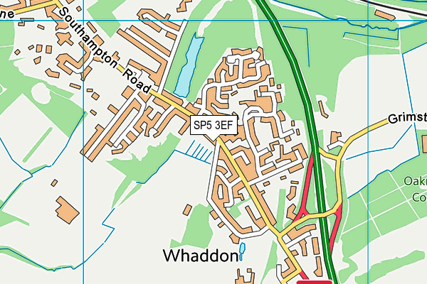 SP5 3EF map - OS VectorMap District (Ordnance Survey)