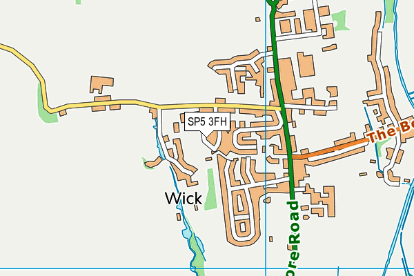 SP5 3FH map - OS VectorMap District (Ordnance Survey)