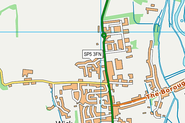 SP5 3FN map - OS VectorMap District (Ordnance Survey)