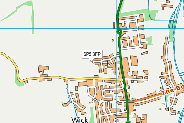 SP5 3FP map - OS VectorMap District (Ordnance Survey)