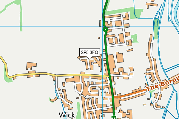 SP5 3FQ map - OS VectorMap District (Ordnance Survey)