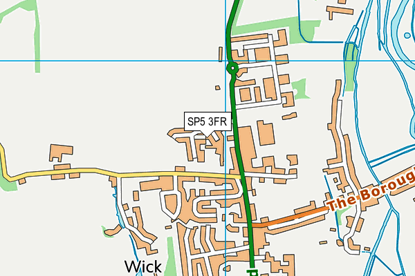 SP5 3FR map - OS VectorMap District (Ordnance Survey)