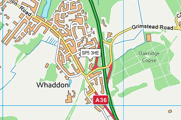 SP5 3HE map - OS VectorMap District (Ordnance Survey)