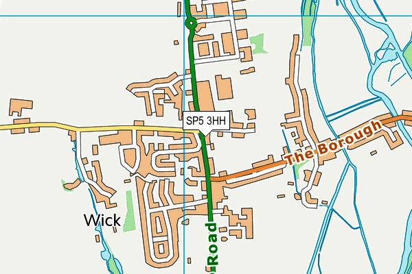 SP5 3HH map - OS VectorMap District (Ordnance Survey)