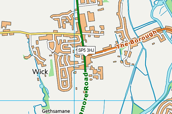 SP5 3HJ map - OS VectorMap District (Ordnance Survey)