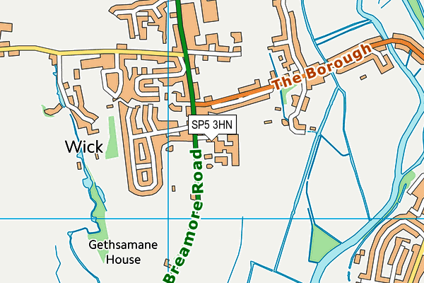 The Trafalgar School At Downton map (SP5 3HN) - OS VectorMap District (Ordnance Survey)