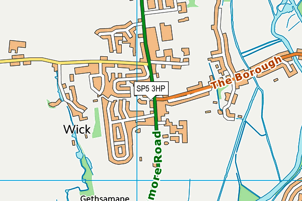 SP5 3HP map - OS VectorMap District (Ordnance Survey)