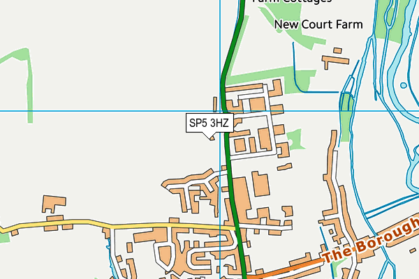 SP5 3HZ map - OS VectorMap District (Ordnance Survey)