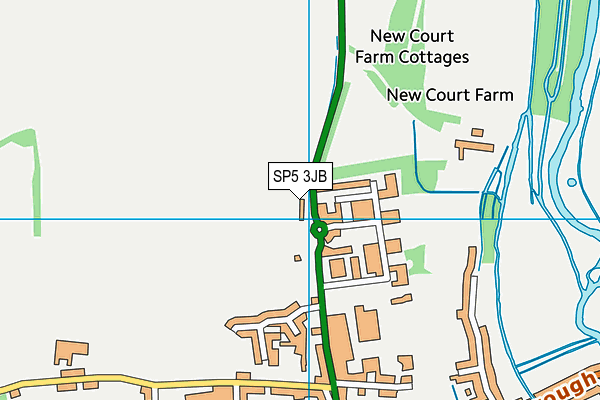 SP5 3JB map - OS VectorMap District (Ordnance Survey)