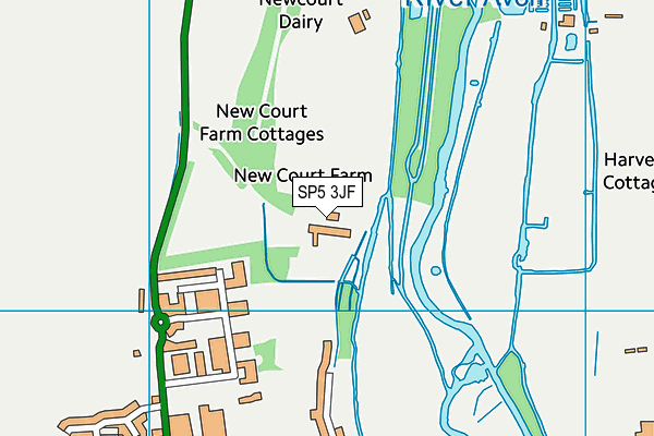 SP5 3JF map - OS VectorMap District (Ordnance Survey)