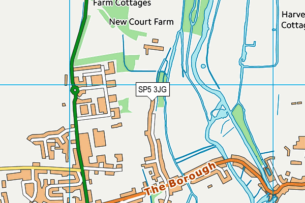 SP5 3JG map - OS VectorMap District (Ordnance Survey)