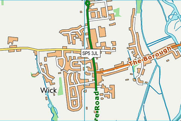 SP5 3JL map - OS VectorMap District (Ordnance Survey)