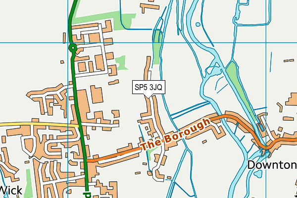 SP5 3JQ map - OS VectorMap District (Ordnance Survey)