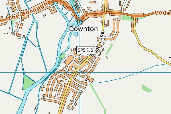 SP5 3JS map - OS VectorMap District (Ordnance Survey)