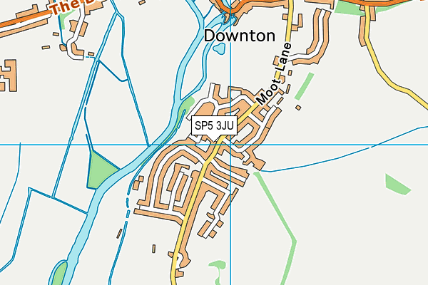 SP5 3JU map - OS VectorMap District (Ordnance Survey)