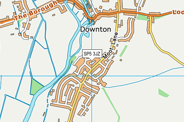 SP5 3JZ map - OS VectorMap District (Ordnance Survey)