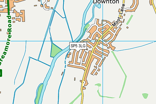 SP5 3LG map - OS VectorMap District (Ordnance Survey)