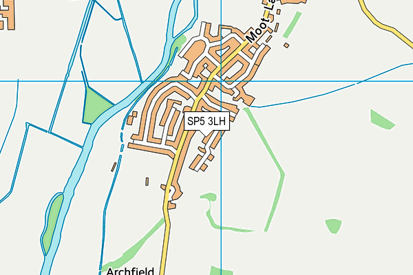 SP5 3LH map - OS VectorMap District (Ordnance Survey)