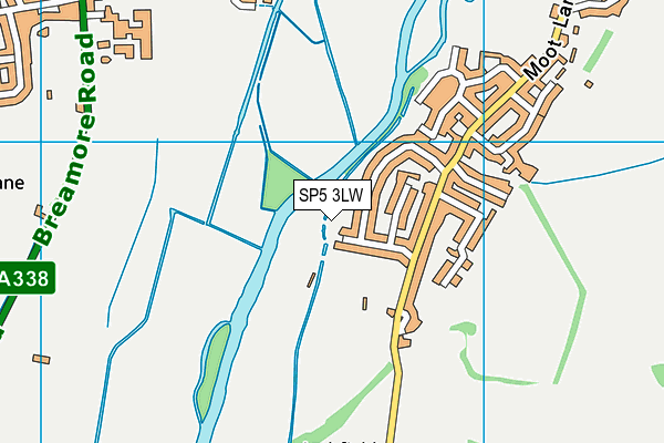 SP5 3LW map - OS VectorMap District (Ordnance Survey)