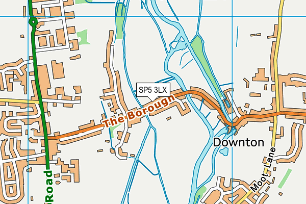 SP5 3LX map - OS VectorMap District (Ordnance Survey)