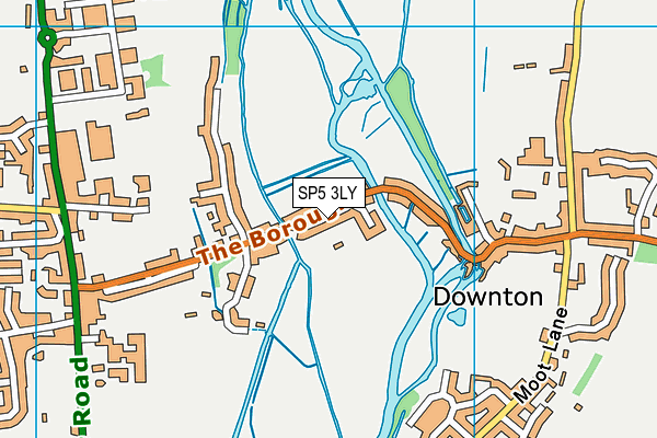 SP5 3LY map - OS VectorMap District (Ordnance Survey)