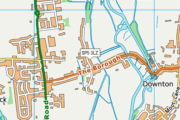 SP5 3LZ map - OS VectorMap District (Ordnance Survey)