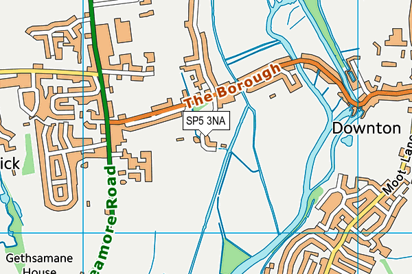 SP5 3NA map - OS VectorMap District (Ordnance Survey)