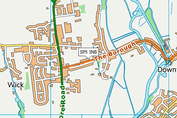 SP5 3NB map - OS VectorMap District (Ordnance Survey)