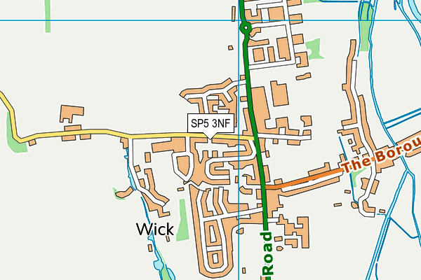 SP5 3NF map - OS VectorMap District (Ordnance Survey)