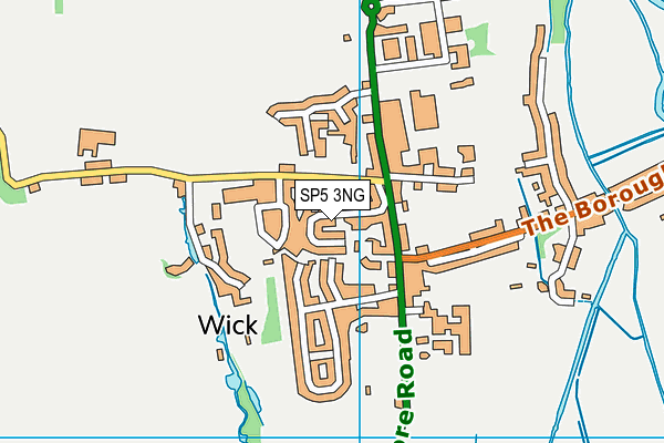 SP5 3NG map - OS VectorMap District (Ordnance Survey)