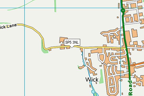 SP5 3NL map - OS VectorMap District (Ordnance Survey)