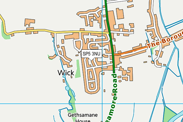 SP5 3NU map - OS VectorMap District (Ordnance Survey)