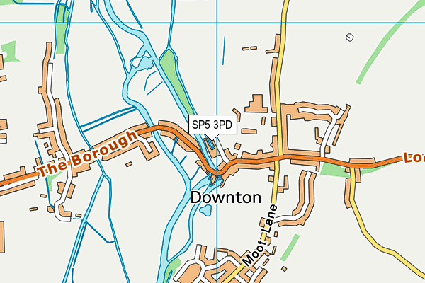 SP5 3PD map - OS VectorMap District (Ordnance Survey)