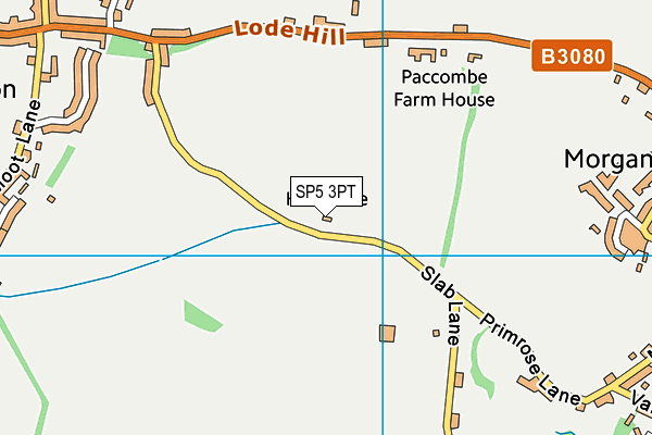 SP5 3PT map - OS VectorMap District (Ordnance Survey)