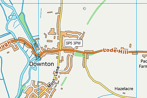 SP5 3PW map - OS VectorMap District (Ordnance Survey)