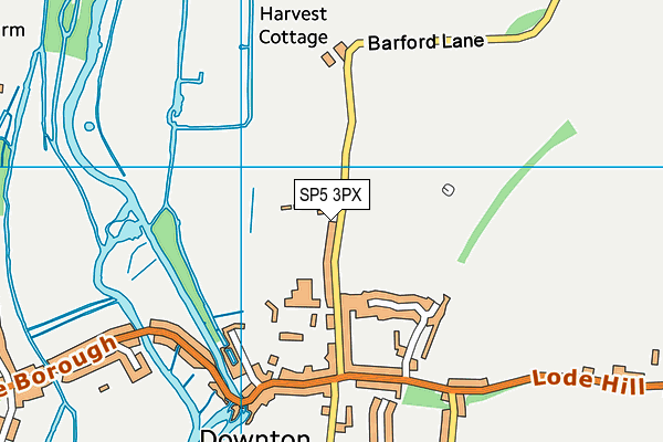 SP5 3PX map - OS VectorMap District (Ordnance Survey)