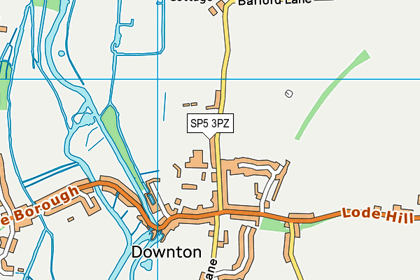 SP5 3PZ map - OS VectorMap District (Ordnance Survey)