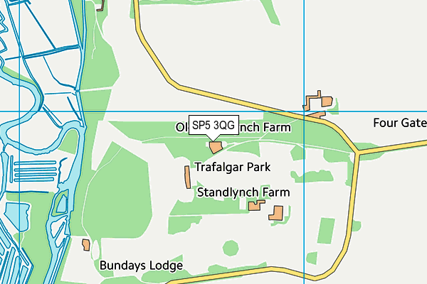 SP5 3QG map - OS VectorMap District (Ordnance Survey)